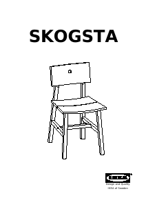 Brugsanvisning IKEA SKOGSTA Stol