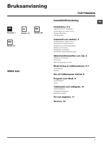 Bruksanvisning Hotpoint WMG 642 Tvättmaskin