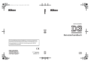 Bedienungsanleitung Nikon D3 Digitalkamera