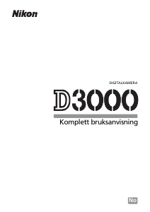 Bruksanvisning Nikon D3000 Digitalkamera