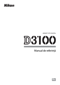 Manual Nikon D3100 Cameră digitală