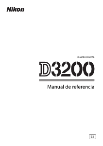 Manual de uso Nikon D3200 Cámara digital