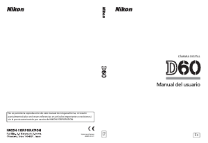 Manual de uso Nikon D60 Cámara digital