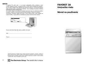 Návod AEG FAV3A Umývačka riadu