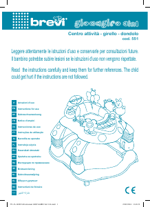 Manual de uso Brevi Giocagiro 3in1 Andador para bébé