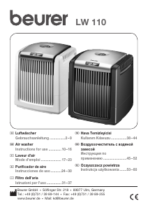 Manual de uso Beurer LW 110 Purificador de aire