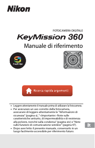 Manuale Nikon KeyMission 360 Action camera