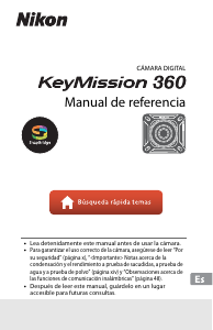 Manual de uso Nikon KeyMission 360 Action cam