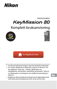 Bruksanvisning Nikon KeyMission 80 Actionkamera