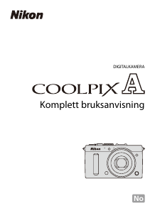 Bruksanvisning Nikon Coolpix A Digitalkamera