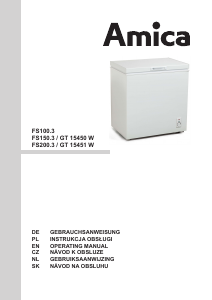 Manual Amica FS150.3 Freezer