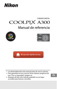 Manual de uso Nikon Coolpix A300 Cámara digital