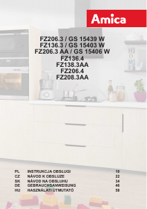 Manuál Amica FZ208.3AA Mraznička