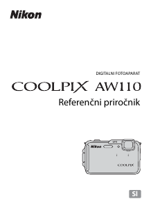 Priročnik Nikon Coolpix AW110 Digitalni fotoaparat