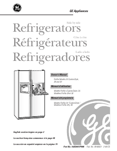 Mode d’emploi GE TFT28PFBCAA Réfrigérateur combiné