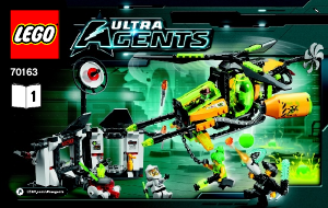 Manuale Lego set 70163 Ultra Agents Fusione tossica di toxikita