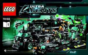 Manual Lego set 70165 Ultra Agents Mission HQ