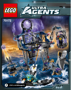 Bruksanvisning Lego set 70172 Ultra Agents AntiMatters hemliga portal