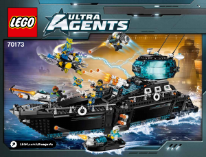 Bruksanvisning Lego set 70173 Ultra Agents Ultraagenternas havshögkvarter