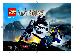 Manuale Lego set 7015 Vikings Vichinghi e lupo di Fenrir