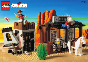 Bruksanvisning Lego set 6755 Western Kontor sheriffen i fängelse