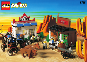 Manual Lego set 6765 Western Main street