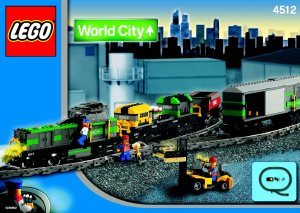 Handleiding Lego set 4512 World City Goederentrein