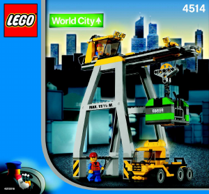 Manuale Lego set 4514 World City Gru di carico