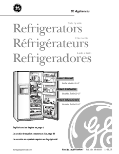 Mode d’emploi GE TFX26PRDAAA Réfrigérateur combiné