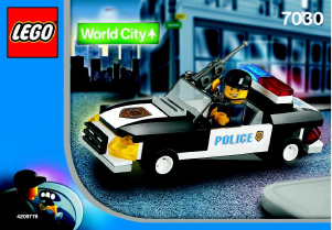 Manuale Lego set 7030 World City Auto squadra di polizia