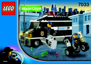 Handleiding Lego set 7033 World City Pantserwagen in actie