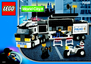 Manual Lego set 7034 World City Surveillance truck