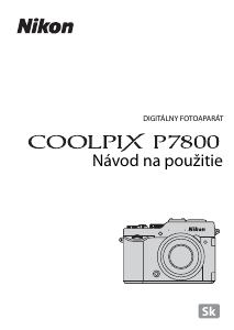 Návod Nikon Coolpix P7800 Digitálna kamera