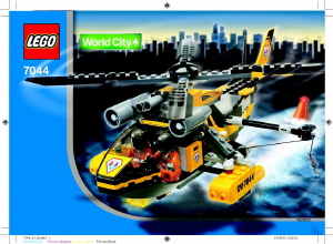 Manuale Lego set 7044 World City Elicottero di soccorso