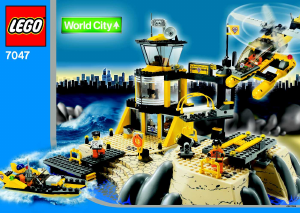 Manual de uso Lego set 7047 World City Cuartel general guardacosta