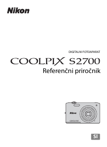 Priročnik Nikon Coolpix S2700 Digitalni fotoaparat