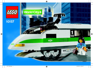 Handleiding Lego set 10157 World City Locomotief hogesnelheidstrein