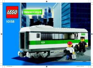 Manual Lego set 10158 World City High speed train car