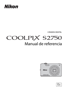 Manual de uso Nikon Coolpix S2750 Cámara digital