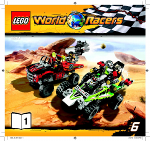 Manual Lego set 8864 World Racers Desert of destruction