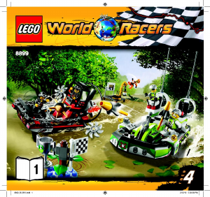 Manual Lego set 8899 World Racers Gator swamp