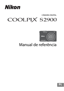 Manual Nikon Coolpix S2900 Câmara digital