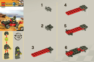 Manual Lego set 30032 World Racers Buggy