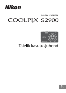 Kasutusjuhend Nikon Coolpix S2900 Digitaalne kaamera