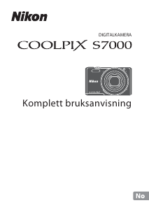 Bruksanvisning Nikon Coolpix S7000 Digitalkamera