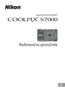 Priročnik Nikon Coolpix S7000 Digitalni fotoaparat