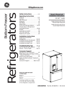 Manual de uso GE CFE29TSDDSS Frigorífico combinado