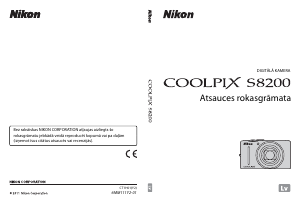 Rokasgrāmata Nikon Coolpix S8200 Digitālā kamera