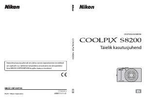 Kasutusjuhend Nikon Coolpix S8200 Digitaalne kaamera