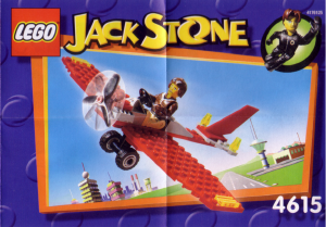 Handleiding Lego set 4615 Jack Stone Rood verkenningsvliegtuig